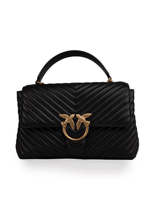 Borsa Big Lady Love Puff Chevron Nero PINKO | 100042 A0GKZ99Q